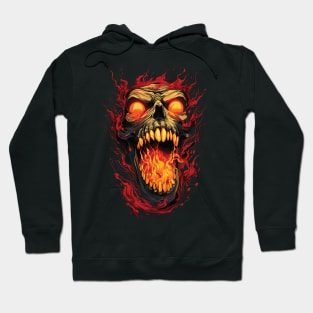 Skull Spitting Fire Hoodie